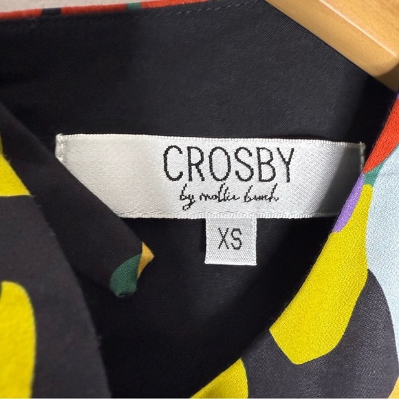 Crosby by Mollie Burch Remy Puff Sleeve Blouse Woodlands Floral Size XS - Picture 5 of 6